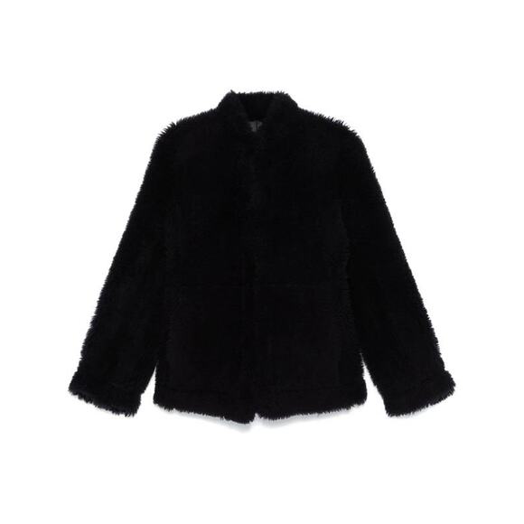 Toteme Cinched Shearling Jacket in Navy IT 40 US 8 - Picture 8 of 8